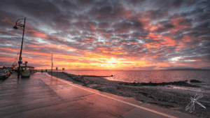salthill prom early morning
